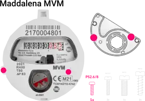 Installation du watermeter homewizard mesure de consommation d'eau wifi compatible home assistant et compteur Maddalena MVM