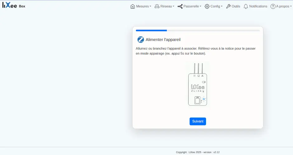 Inclusion d'un module Zigbee avec la Lixee-box