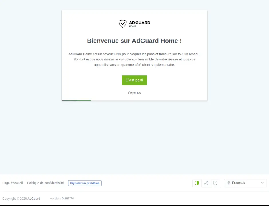 Premier paramétrage Adguardhome avec openwrt