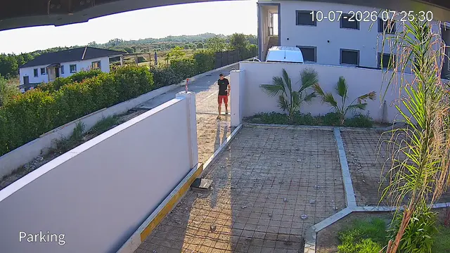 Frigate autotracking in action with the Dahua SD1A404DB-GNY camera person detection
