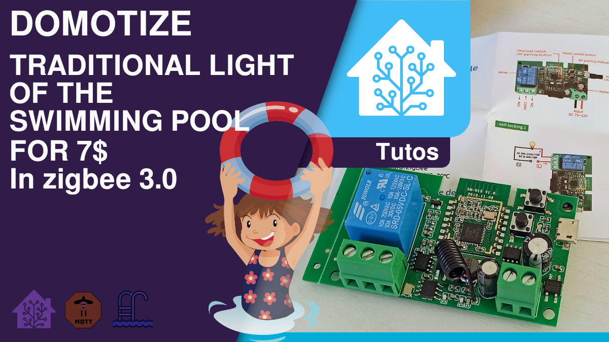 Simply automate the switching on of the pool light