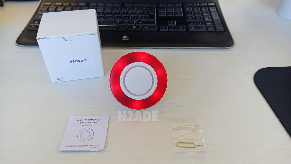 Test Sirène Heiman HS2WD-E compatible zigbee 3.0