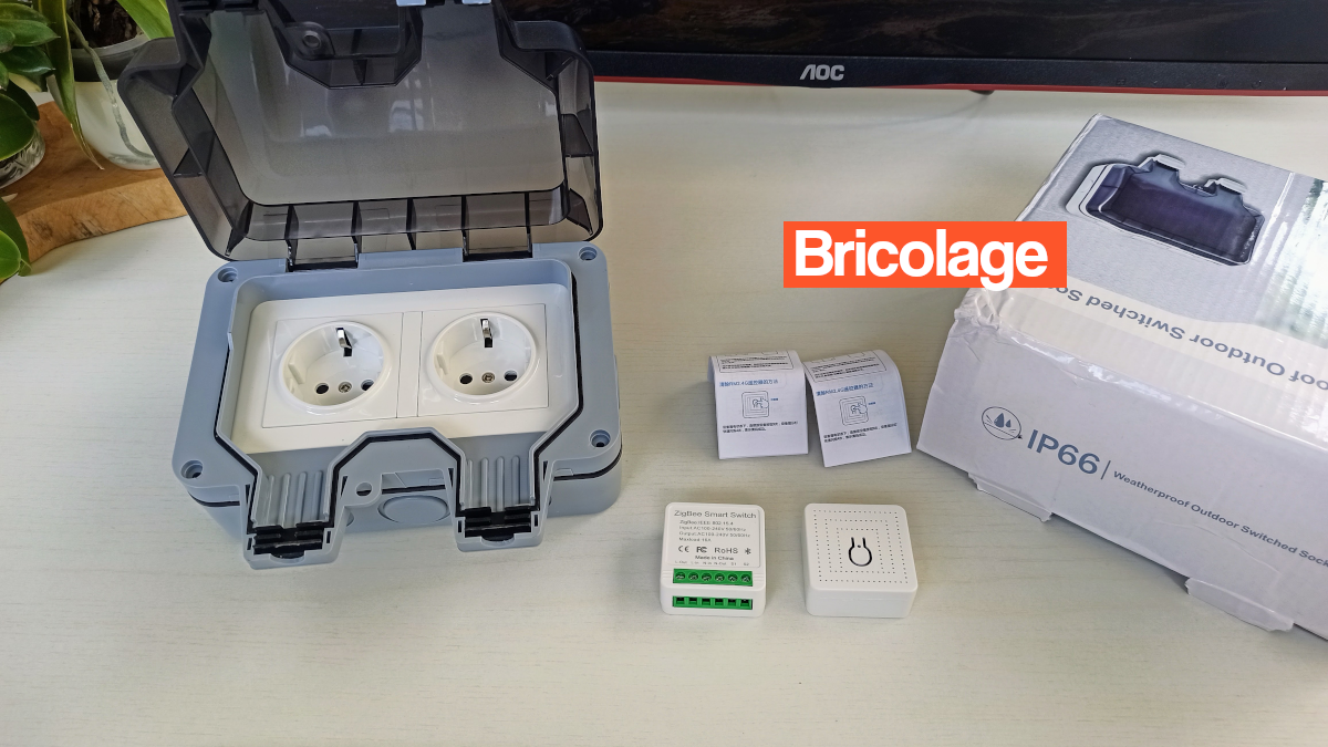 fabriquer une double prise étanche zigbee pour 40€