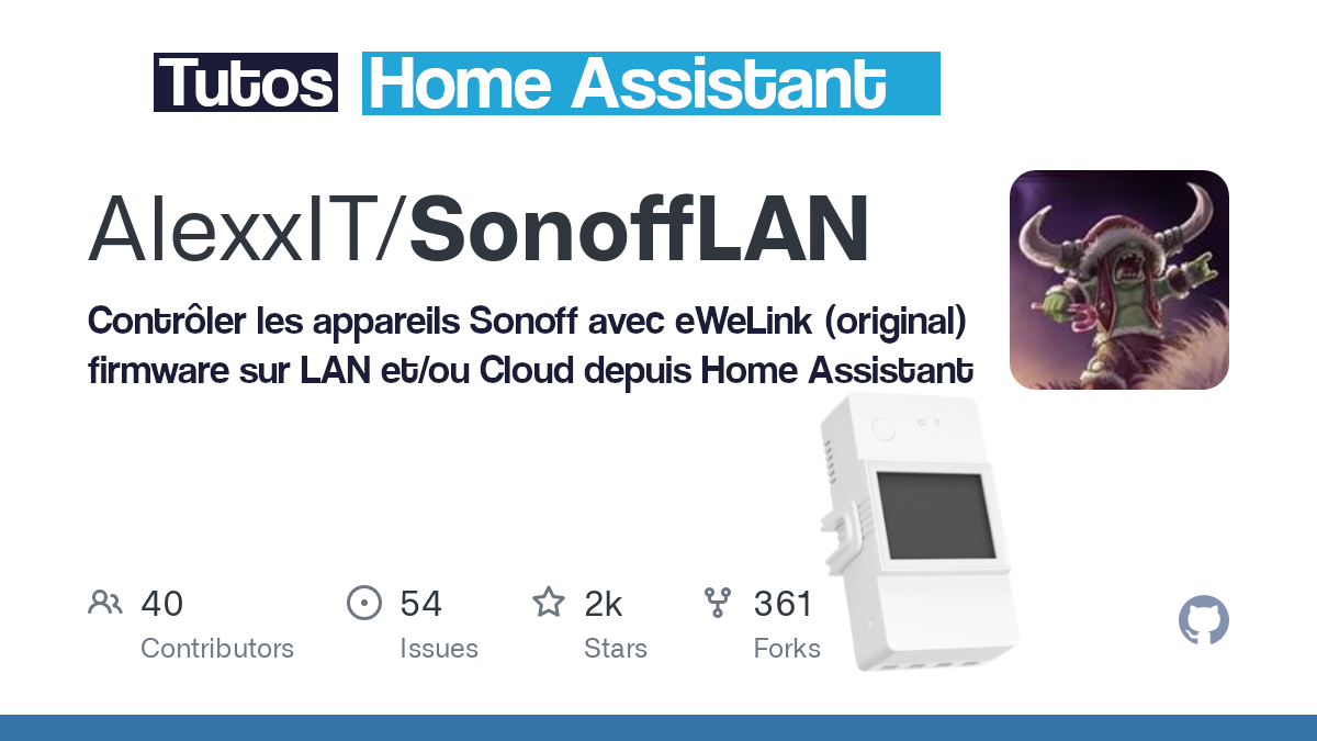 SonoffLAN intégrer facilement les modules Sonoff wifi