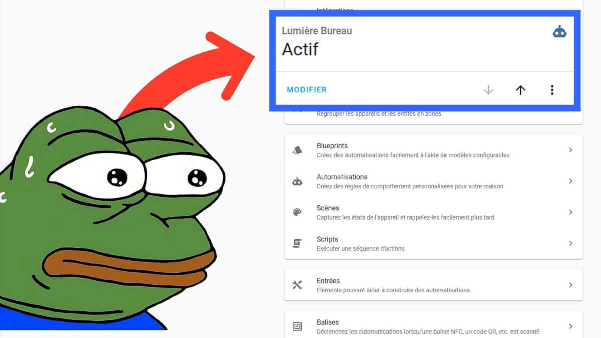 Raccourci automatisations dans Homeassistant Lovelace